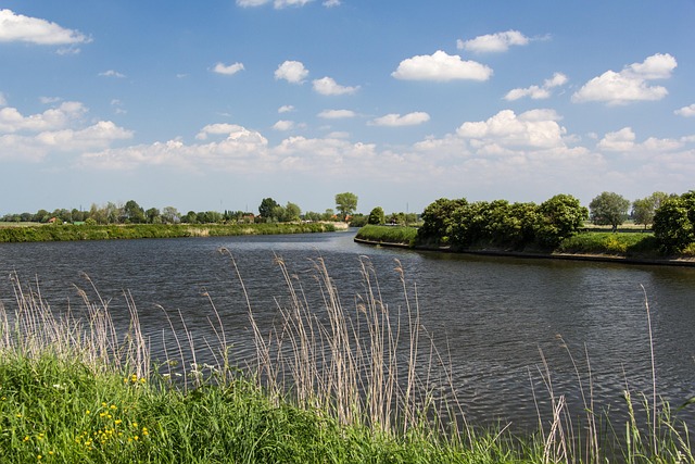 Fabrik, Wasser, Natur, Landschaft