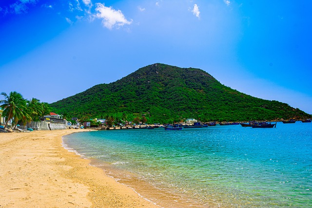 Free The Island Of Ninh Van Beautiful Beach photo and picture