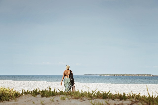 Free Social Distancing Beach Walk photo and picture