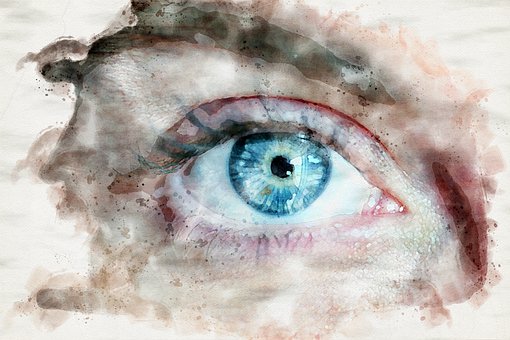 Free Eye Watercolor illustration and picture