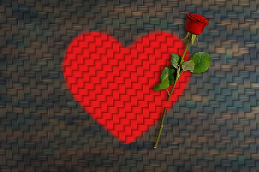 Heart, Romantic, Red, Red Rose, Flower