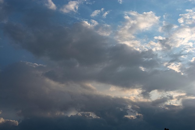 Skyer, Solnedgang, Himmel, Storm, Humør