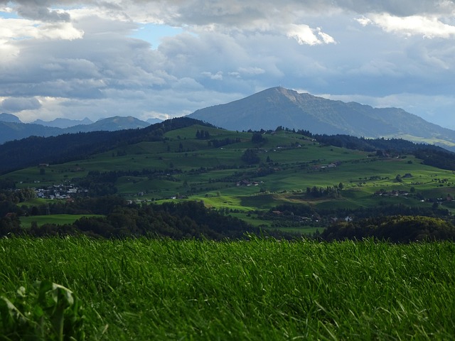 Rigi, Himmel, Langsynethed, Landskab
