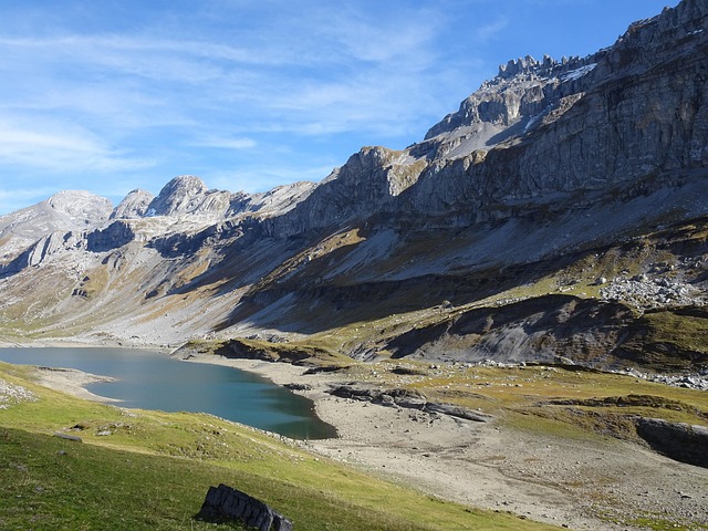 Glat Alpsee, Schweiz, Bjergkæde