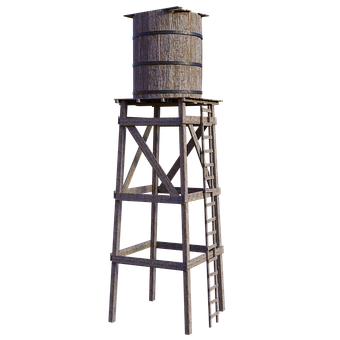 Free Water Tower Ladder illustration and picture