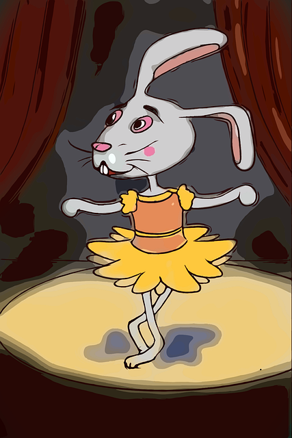 Konijn, Danser, Meisje, Ballet