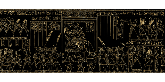 Free egypt pharaoh hieroglyphs vector