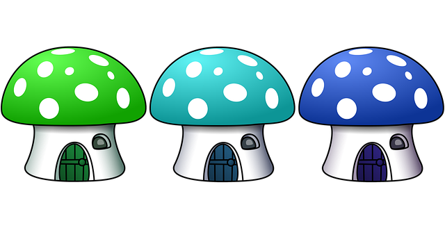 Free mushroom fruit food eating illustration