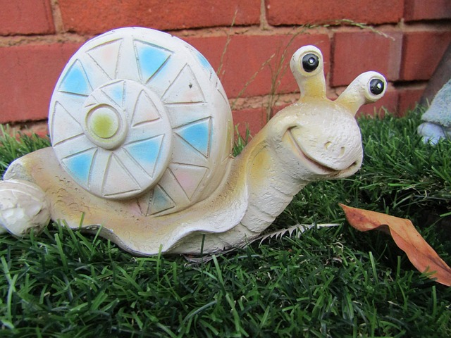 Schnecke, Garten, Dekoration, Hülse