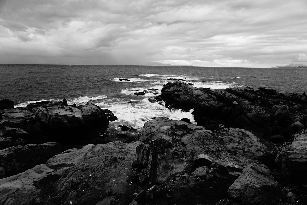 tangier, morocco, africa, travel, sea, cliff, gray travel, gray sea