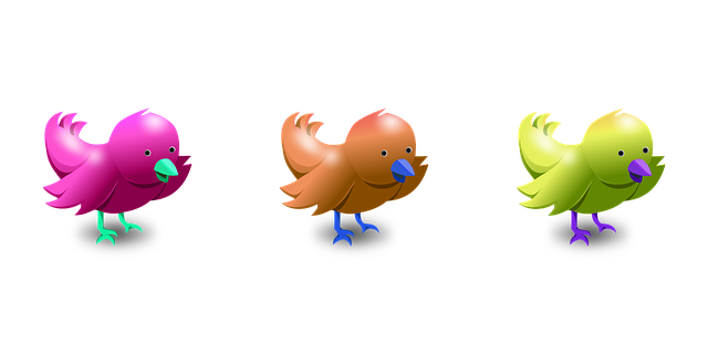 Free tweet bird chirp illustration