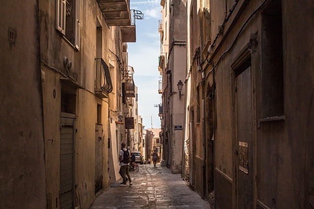 corsica, bonifacja, france, nature, the coast, scenery, summer, holiday, island, travels, port, street, city, alley