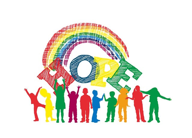 Free hope crowd family illustration