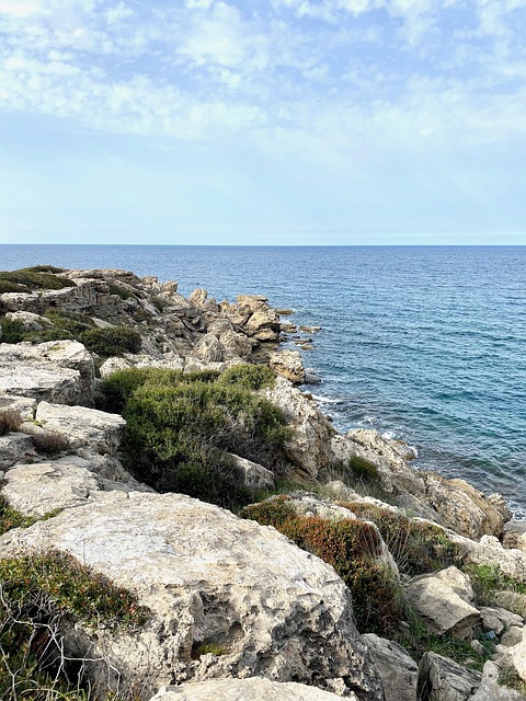 Klippen, Blauer Himmel, Robuste, Wasser