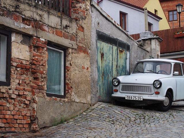 Bil, Gade, Gamle Tider, Trabant