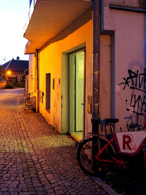 Gade, Lys, Stilleben, Aften