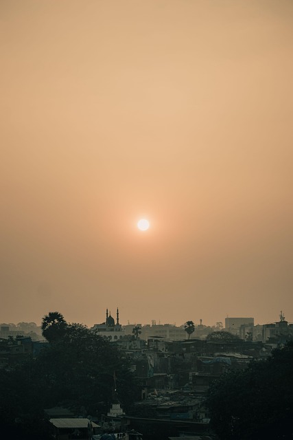 Free Sunrise Town photo and picture