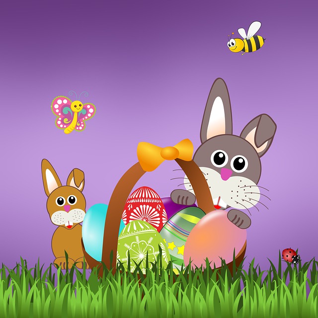 Free easter nature easter bunny illustration