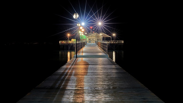 Free Night Sea photo and picture
