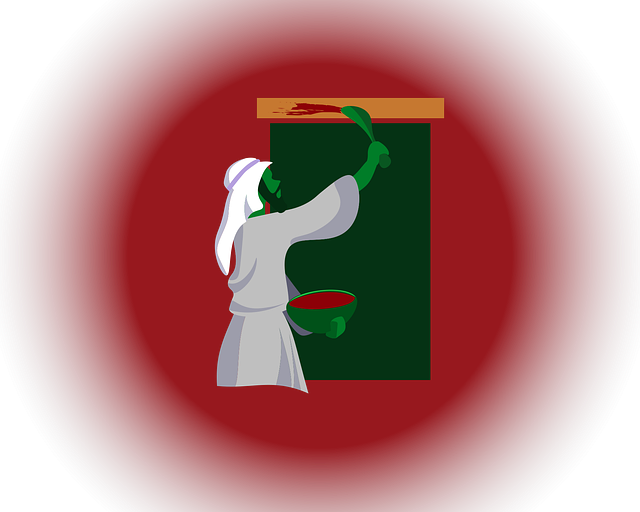 Free passover blood on doorpost blood of the lamb vector