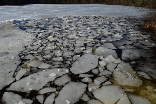 Eis, Einbruch, Eingebrochen, Winter