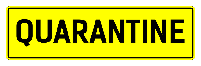 Quarantäne, Teller, Unterzeichnen
