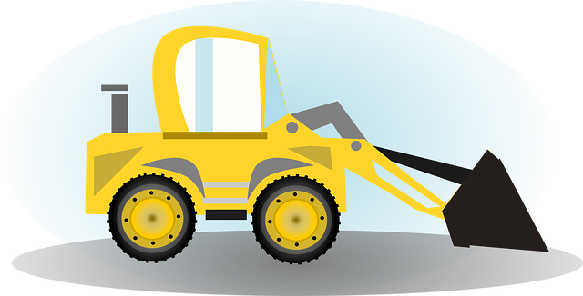 Free Construction Wheel Loader illustration and picture