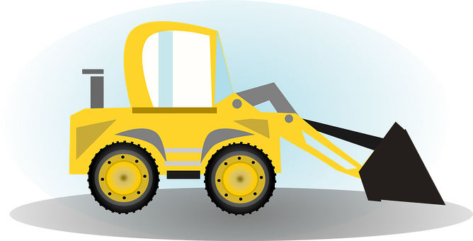 Free Construction Wheel Loader illustration and picture