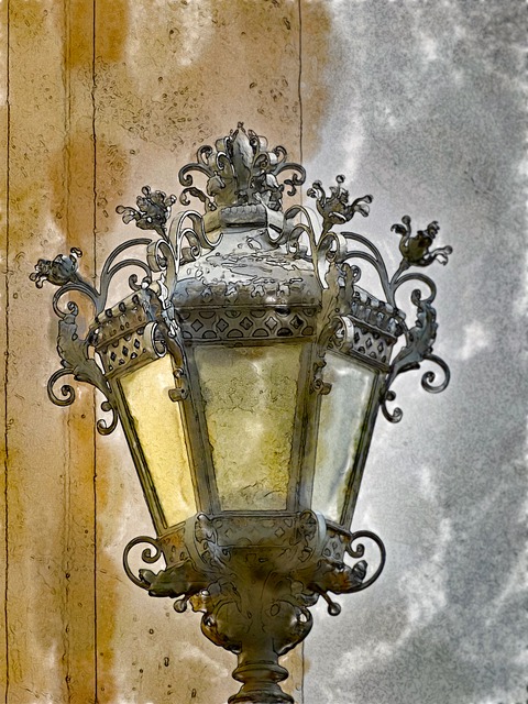 Free lantern light source lighting fixture illustration