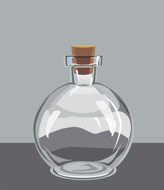 Transparente, Botella, Aislado, Vidrio