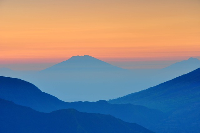 Free Mountain Sunset photo and picture