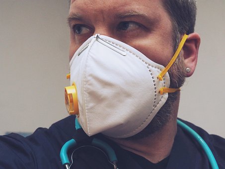 Mand, Maske, Beskyttelsesmaske, Virus
