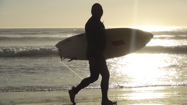 Free Surfer Backlighting photo and picture
