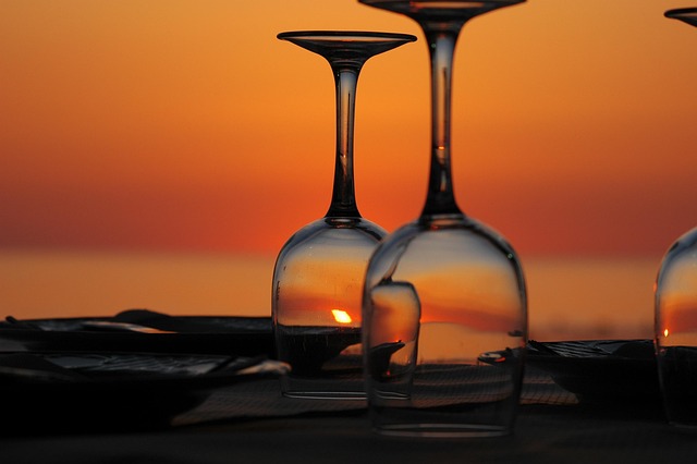 Free Dinner Sunset photo and picture