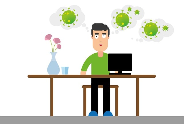 Homeoffice, Corona, Sorgen, Telearbeit