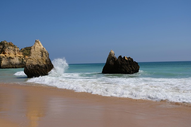 Algarve, Dovolená, Moře, Pláž, Pobřeží