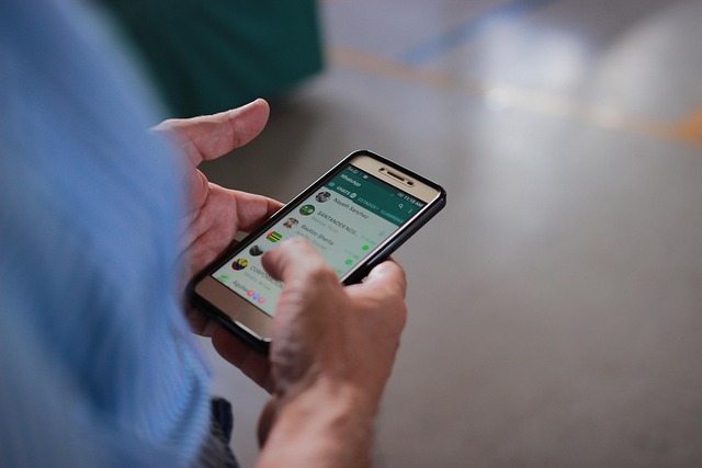 Whatsapp, Chataer, Hånd Med Mobiltelefon