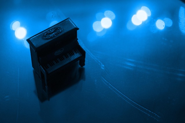 Free Blue Piano photo and picture