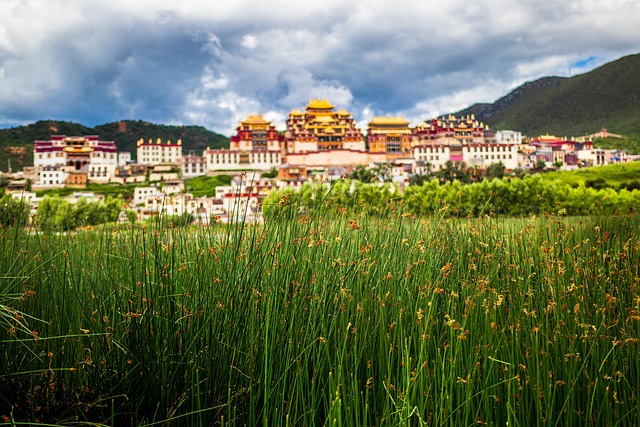 Shangri-La, Templo, B, Edificio, Budismo