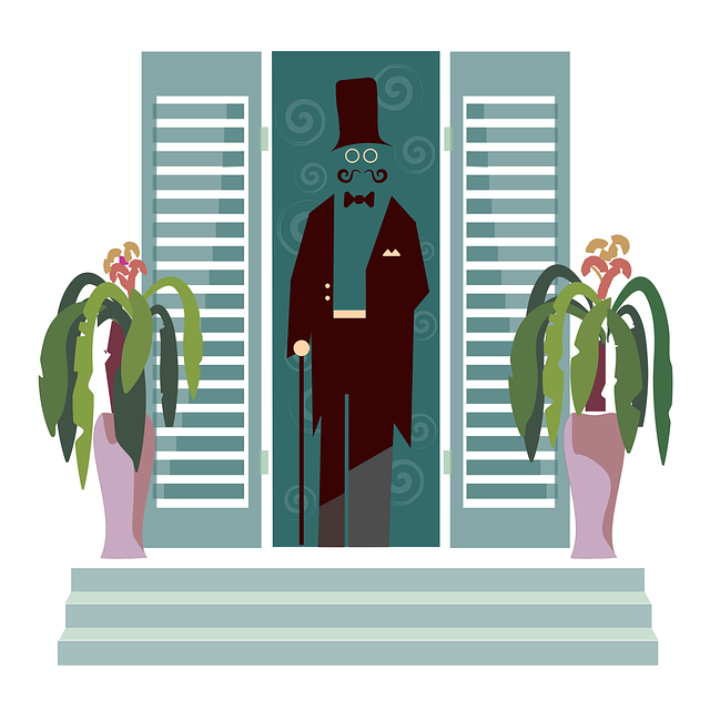 Free man elegant the twentieth century vector
