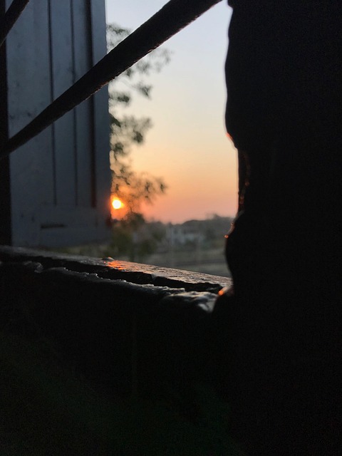 Atardecer, Tardes, Sol, Ventana