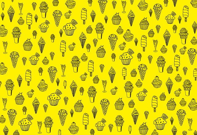 Free background ice cream food illustration