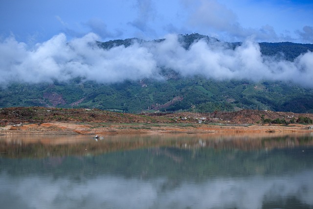 Meer, Wolk, Berg, Natuur, Reflecteren