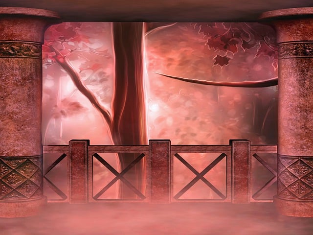 Free background fantasy forest illustration