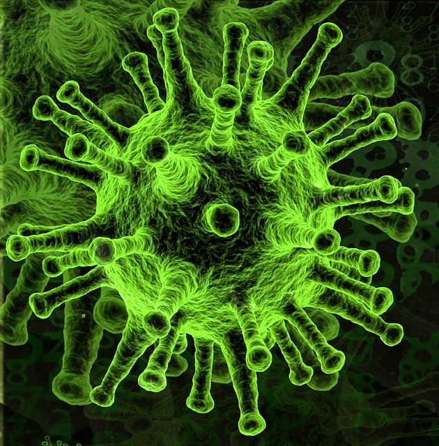 Free covid-19 microbe illness illustration