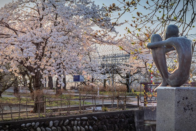 Free Cherry Blossom Statue photo and picture