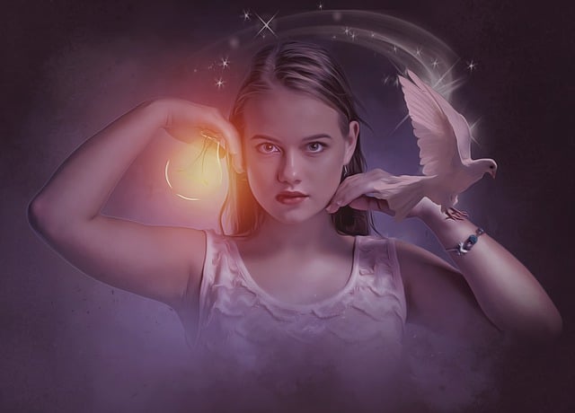 Free fantasy dark light illustration