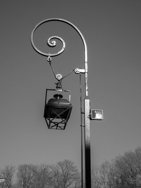 Free Floor Lamp Black White photo and picture