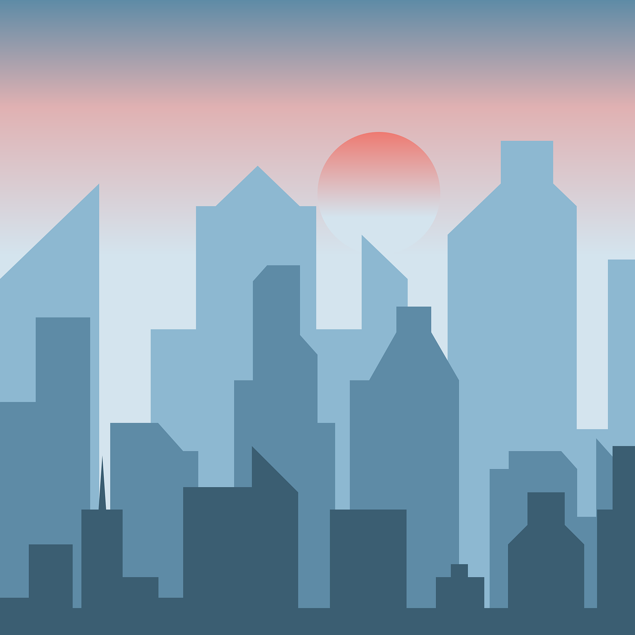Cityscape Vector Png Background