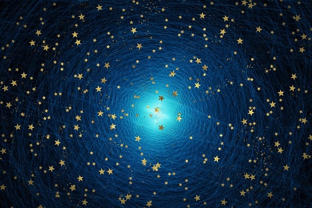 Free stars light space illustration